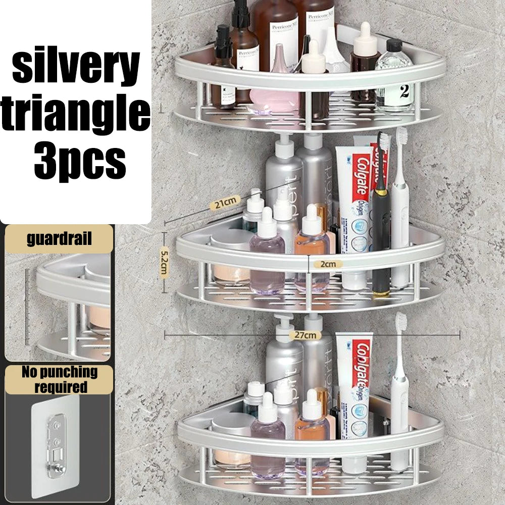 Wall Hanging Corner Bathroom Shelf