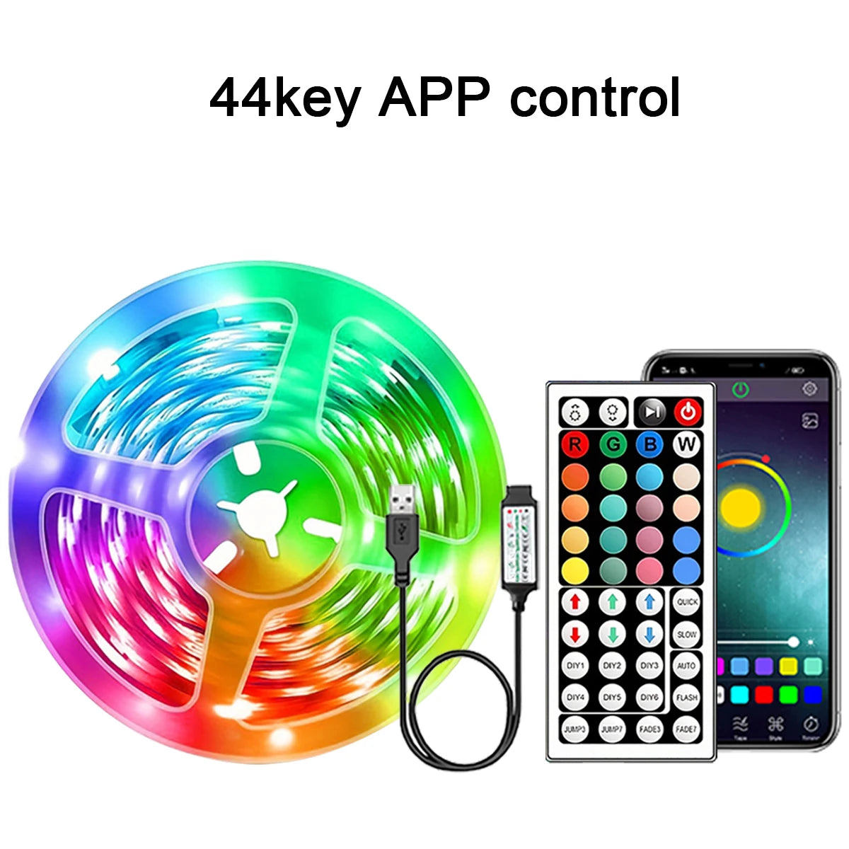 5m 10m 20m 30m Led Strip Light with APP Control