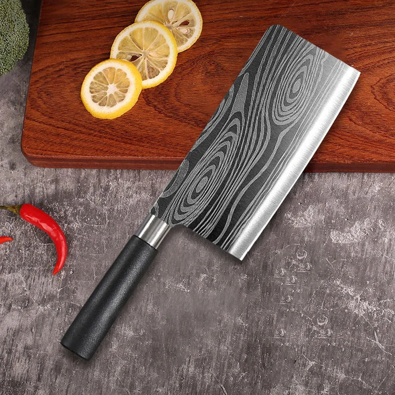 Damascus Pattern Utility Kitchen Knives