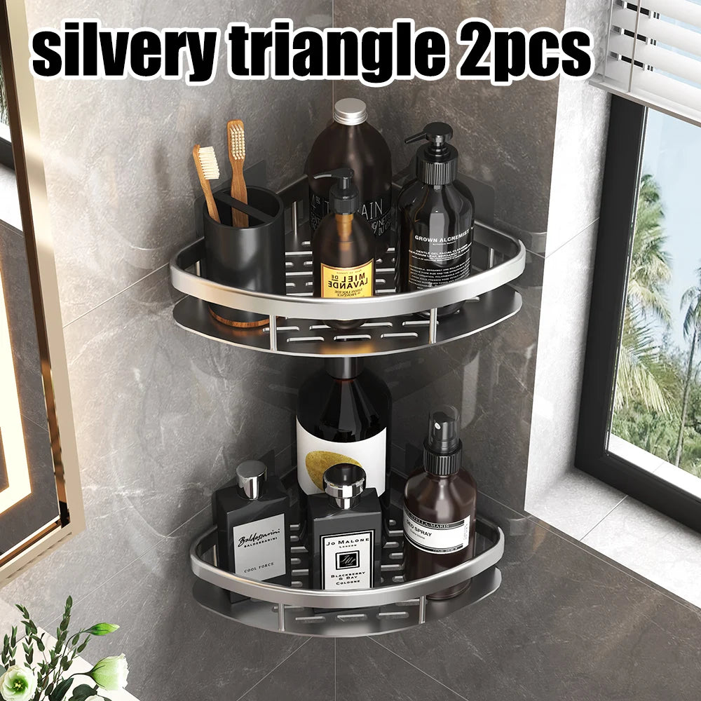 Wall Hanging Corner Bathroom Shelf