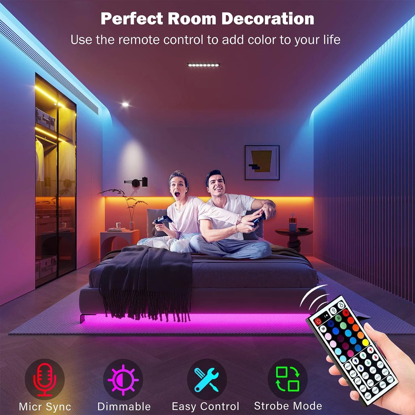 5m 10m 20m 30m Led Strip Light with APP Control