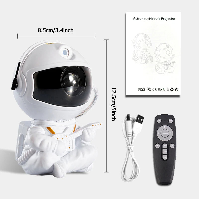 Astronaut Star Projector Galaxy Night Light