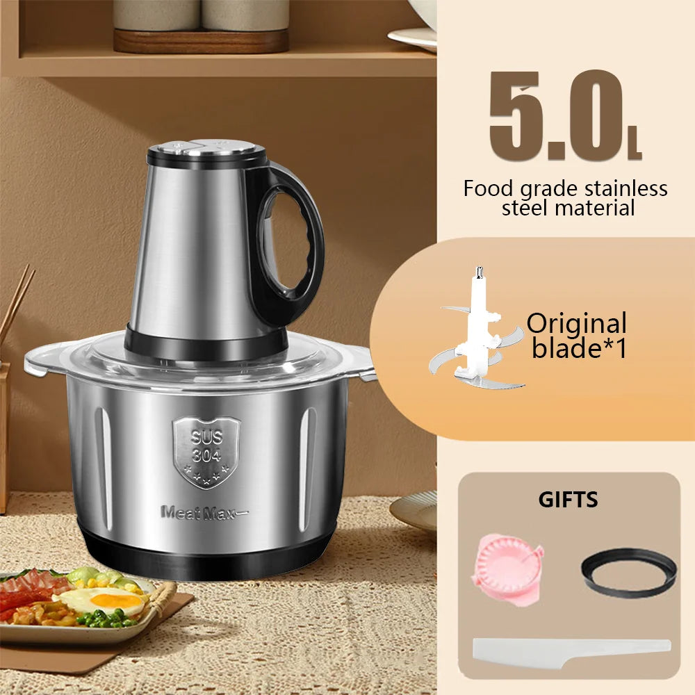 5L Stainless Steel Electric Meat Grinder